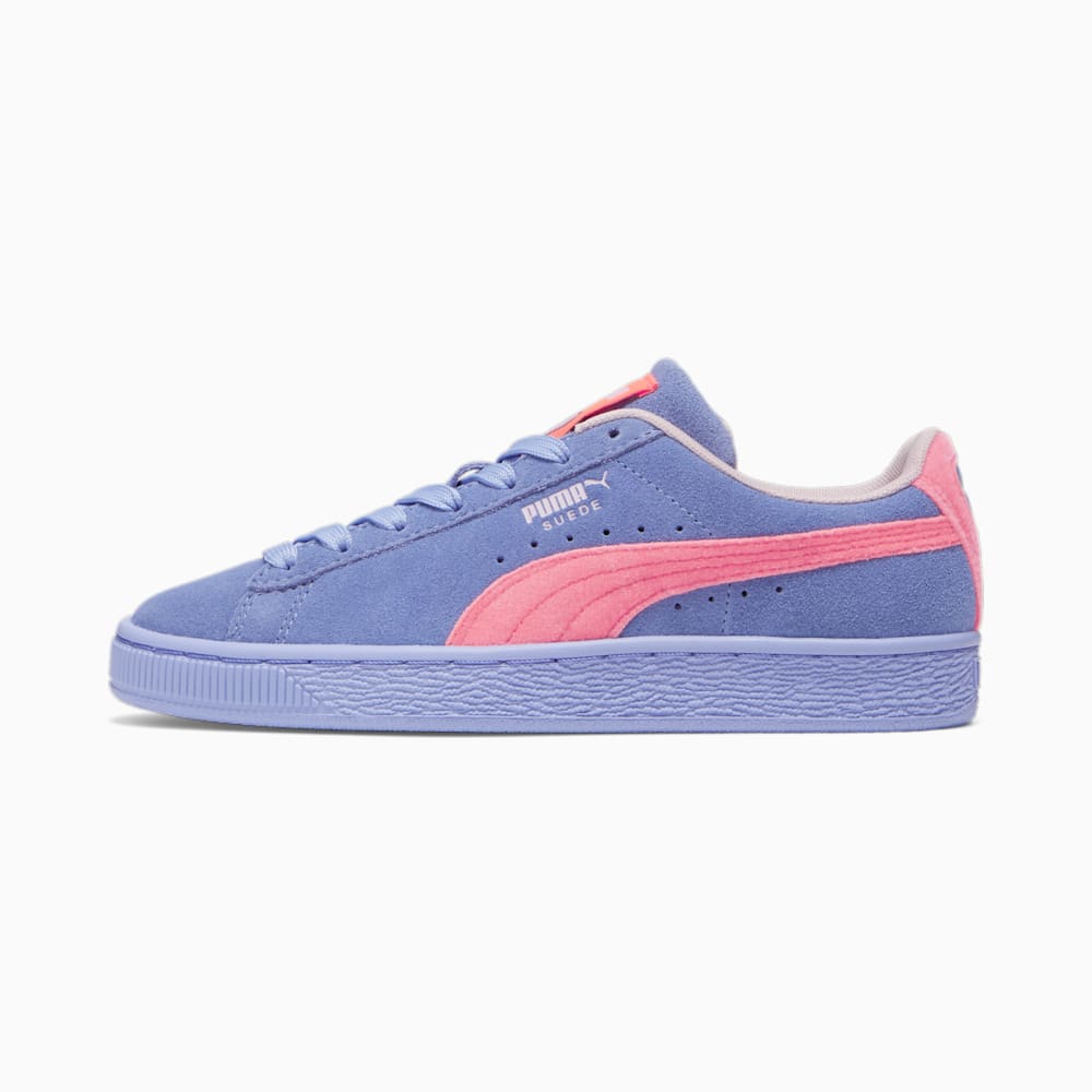 Puma Suede Valentine's Big Kids Sneakers - Elektro Purple-Ignite Pink