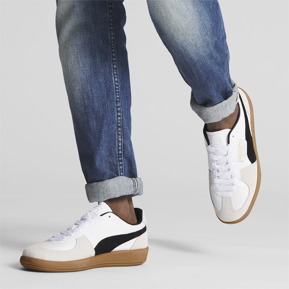 Puma Palermo Leather Sneakers - White-Vapor Gray-Gum