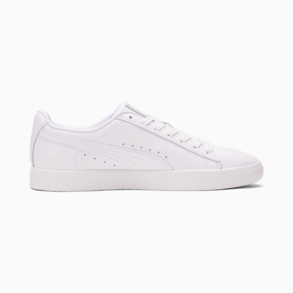 Puma Clyde Core Foil Sneakers - White-Silver