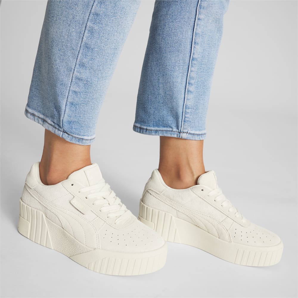 Puma Cali Wedge Tonal Sneakers - Pristine-Marshmallow