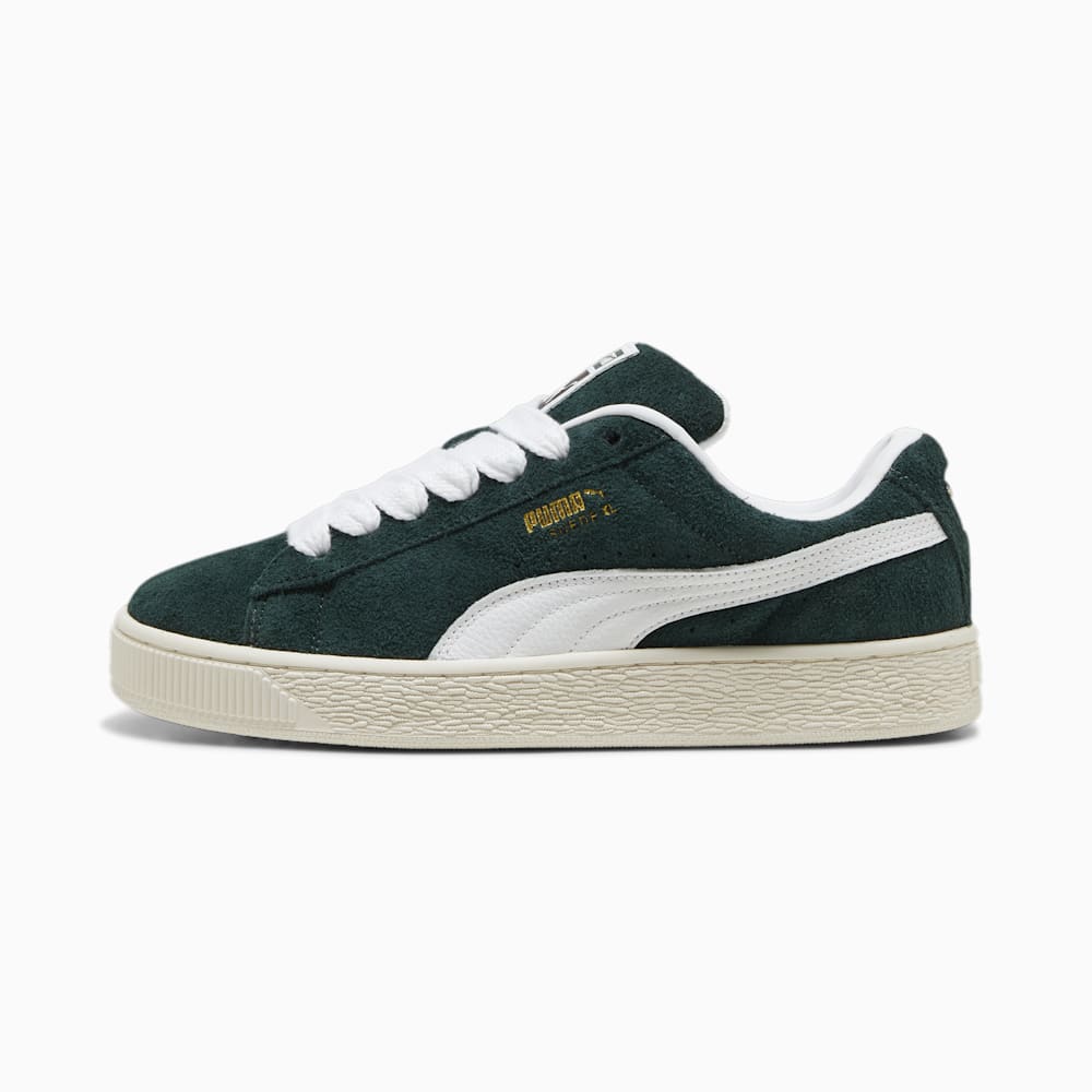 Puma Suede XL Hairy Sneakers - Ponderosa Pine-Frosted Ivory