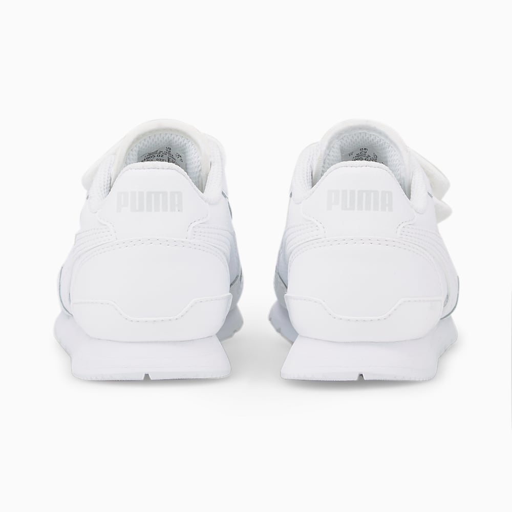 Puma ST Runner v3 Leather Little Kids Sneakers - White-White