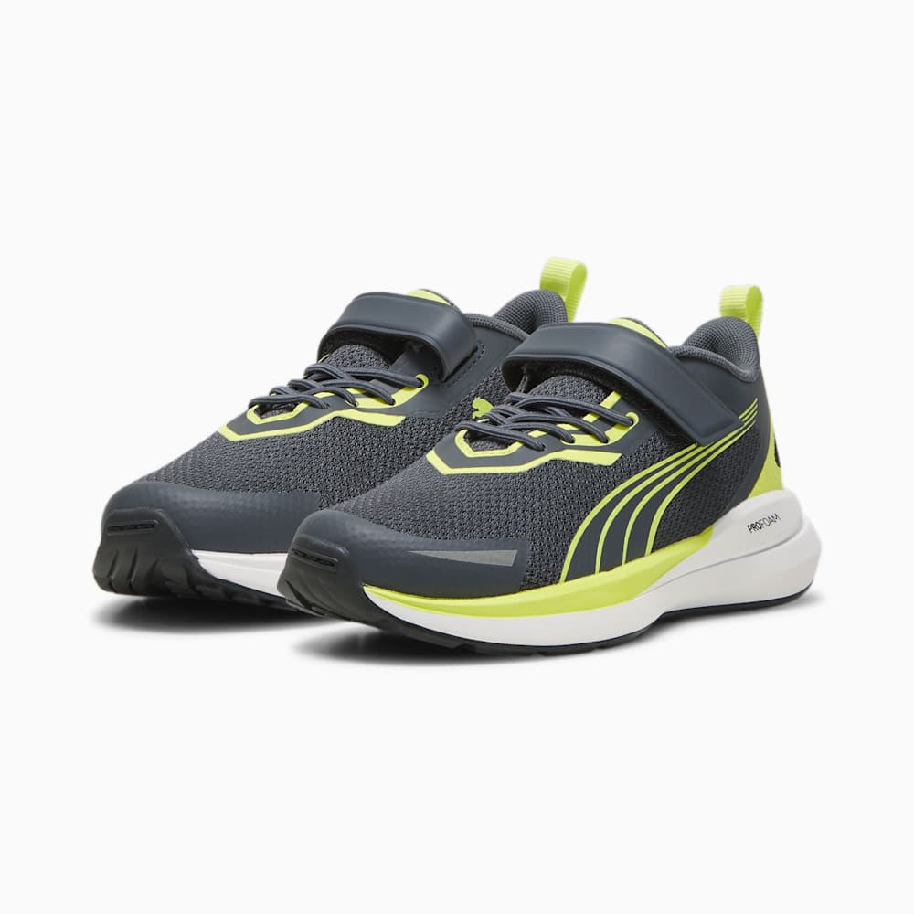 Puma Kruz Little Kids Sneakers - Strong Gray-Lime Pow-White