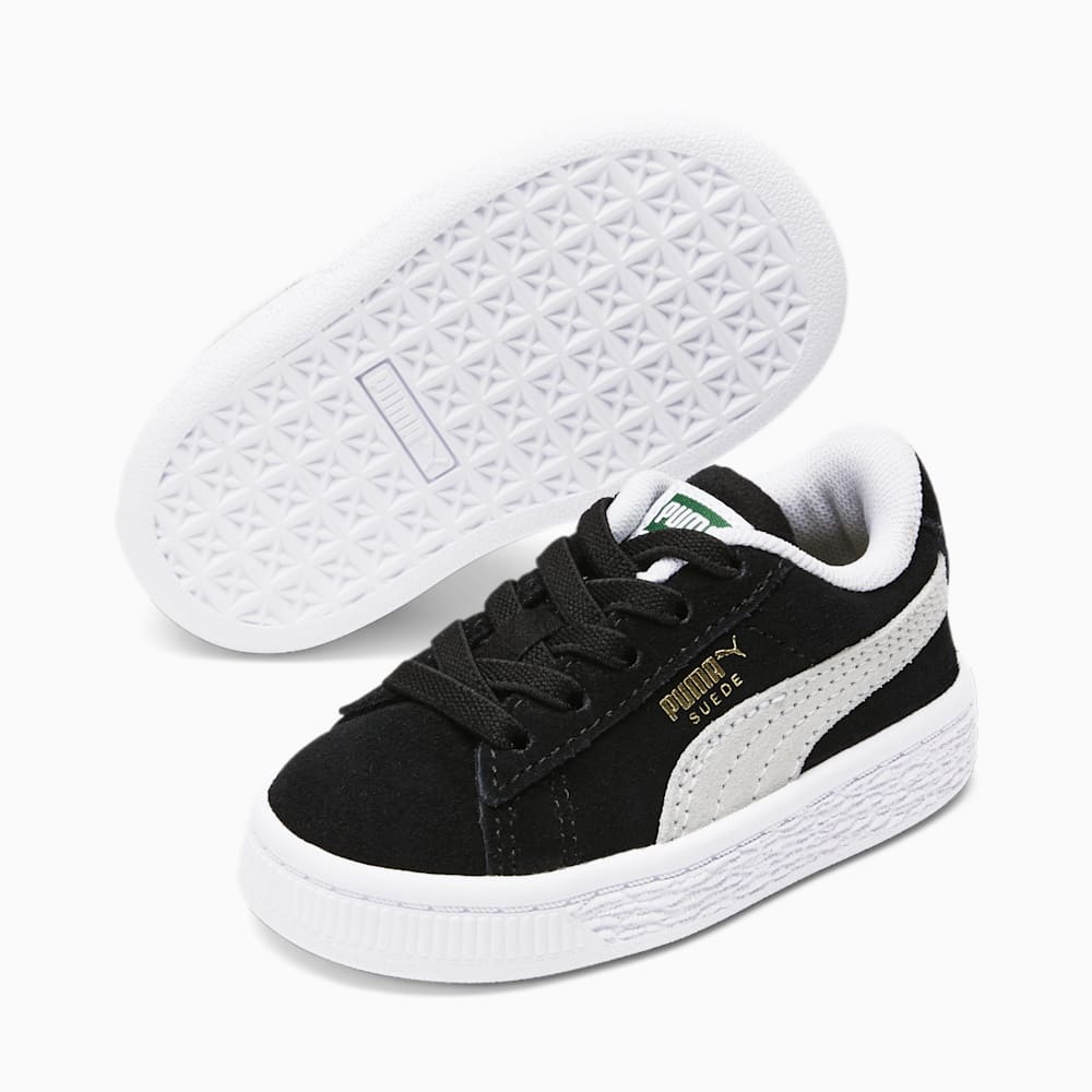 Puma Suede Classic XXI Toddler Shoes - Black-White