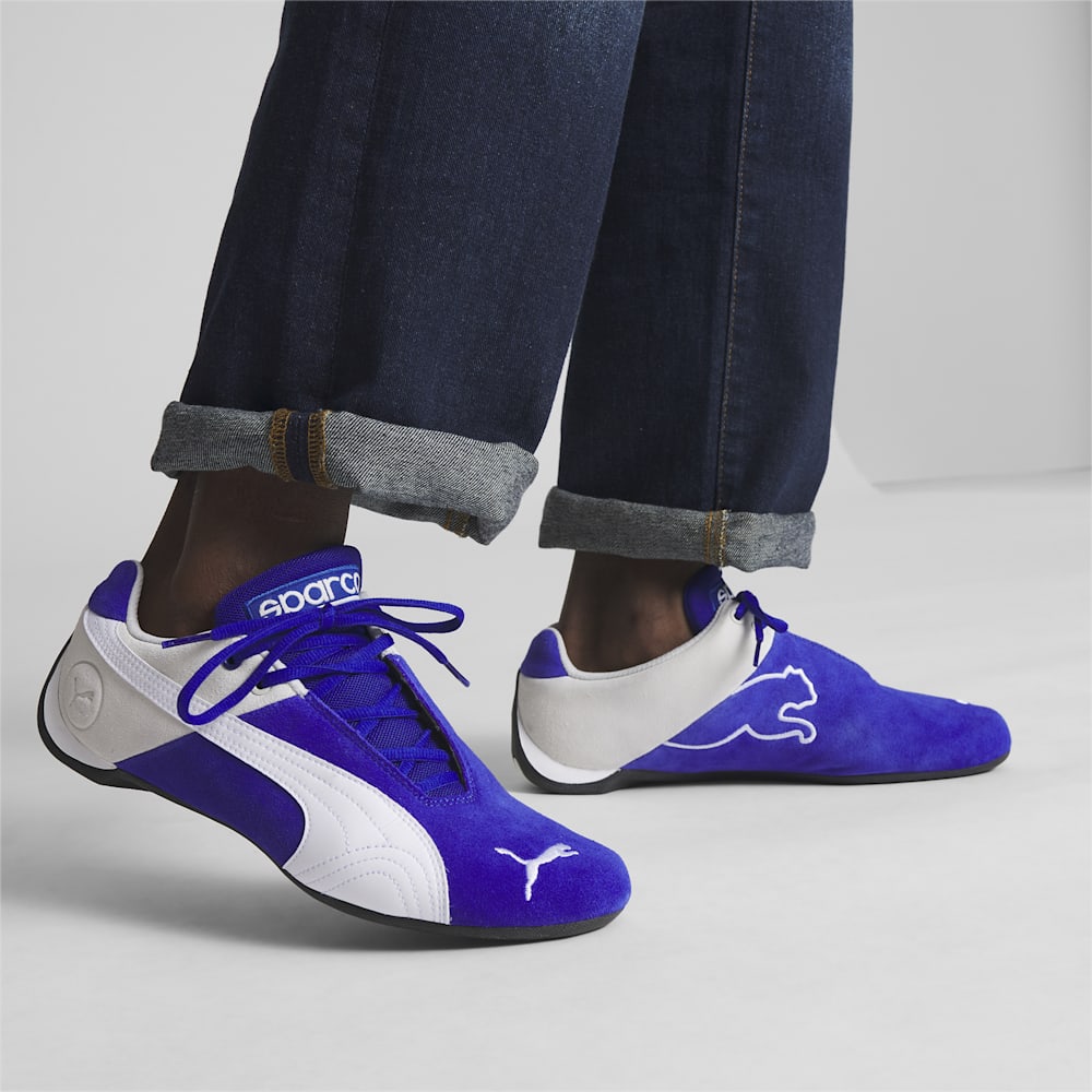 Puma x SPARCO Future Cat OG Driving Shoes - Reflex Blue C-White-Sedate Gray