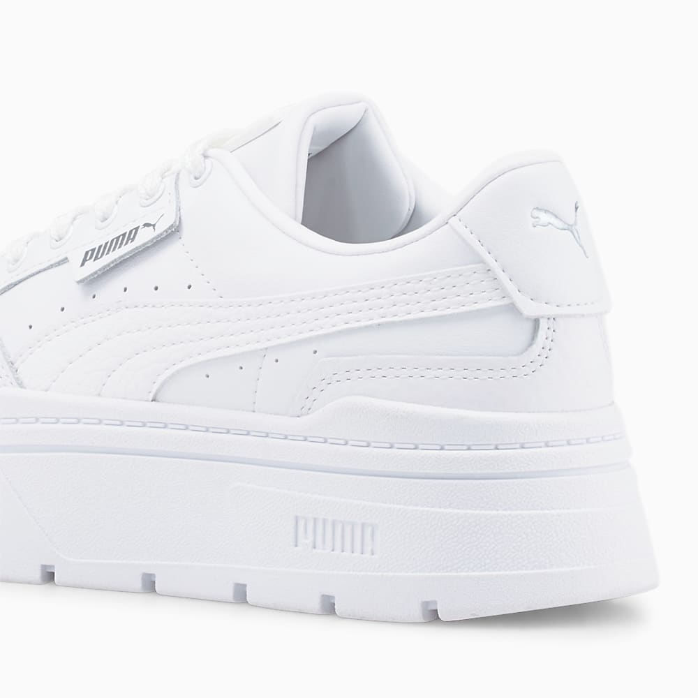 Puma Mayze Stack Leather Sneakers - White