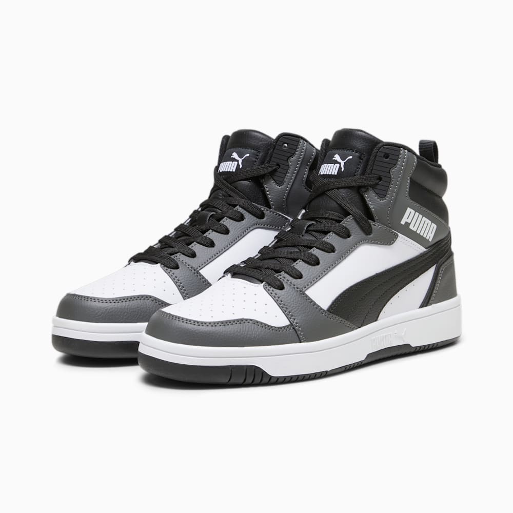 Puma Rebound Sneakers - White-Black-Shadow Gray