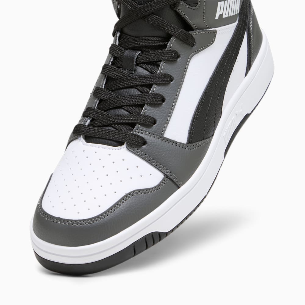 Puma Rebound Sneakers - White-Black-Shadow Gray