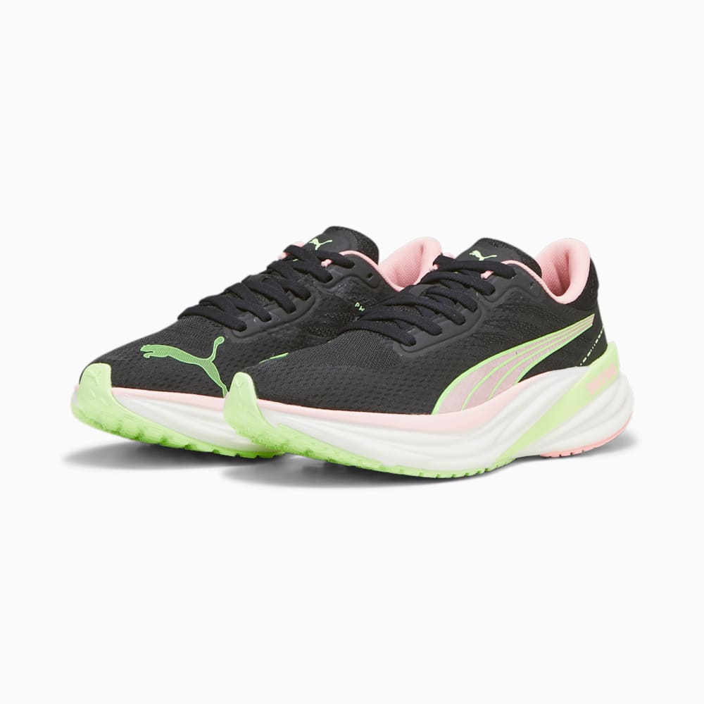 Puma Magnify NITRO™ 2 Running Shoes - Black-Koral Ice-Speed Green