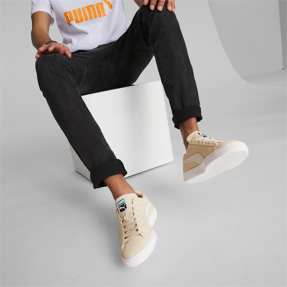 Puma Suede Classic XXI Sneakers - Granola-White-Team Gold