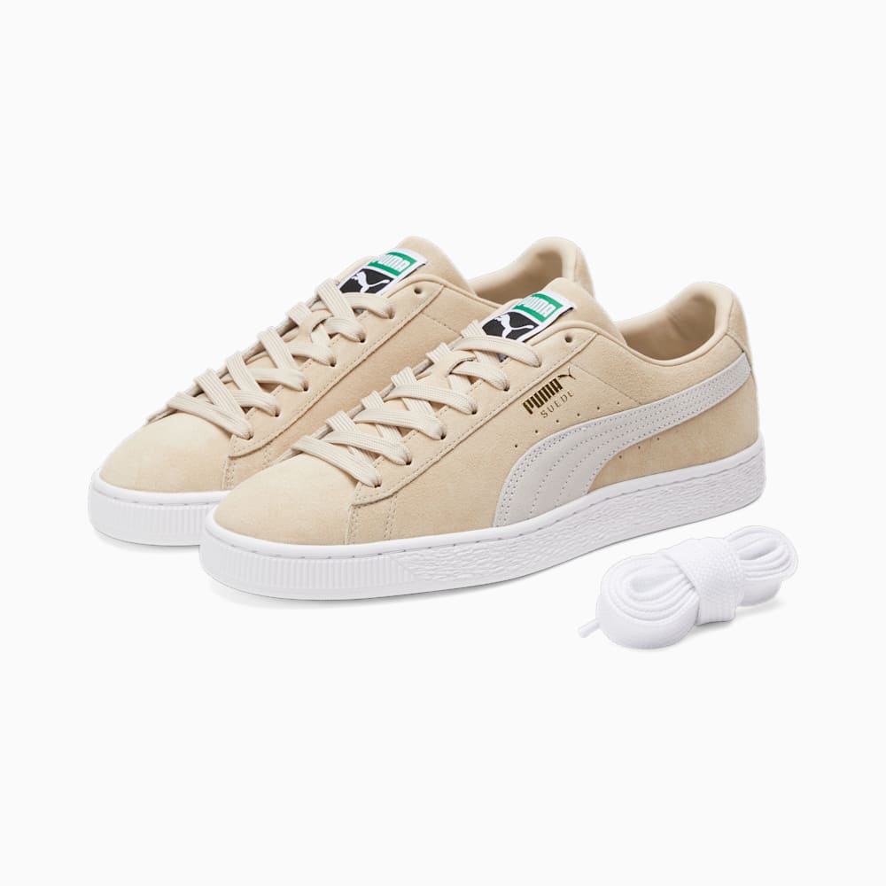 Puma Suede Classic XXI Sneakers - Granola-White-Team Gold