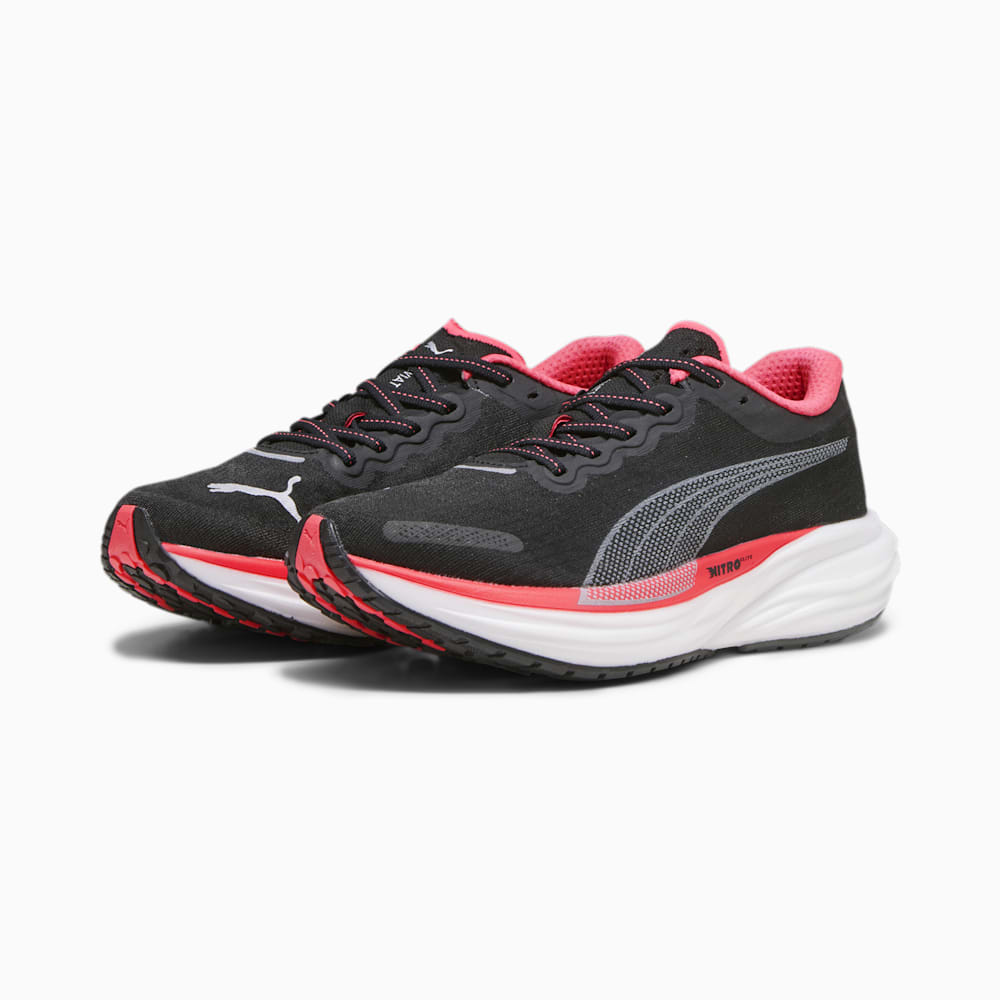 Puma Deviate NITRO™ 2 Running Shoes - Black-Fire Orchid