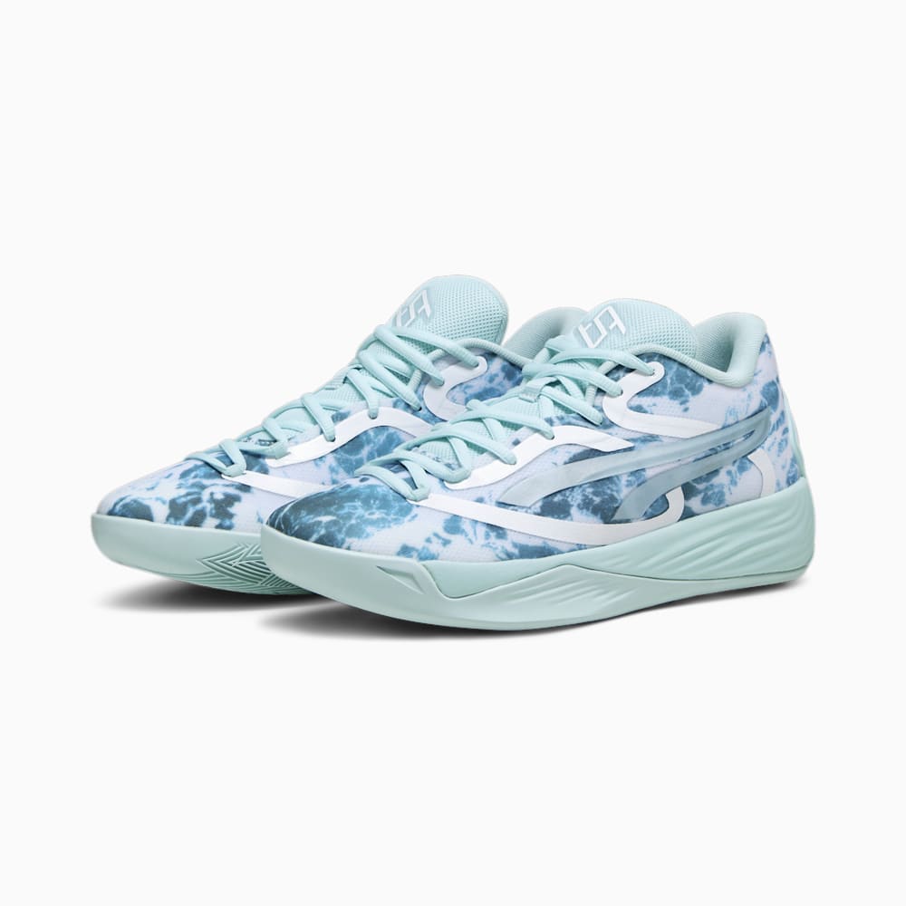 Puma STEWIE x WATER Stewie 2 Basketball Shoes - Light Aqua-White