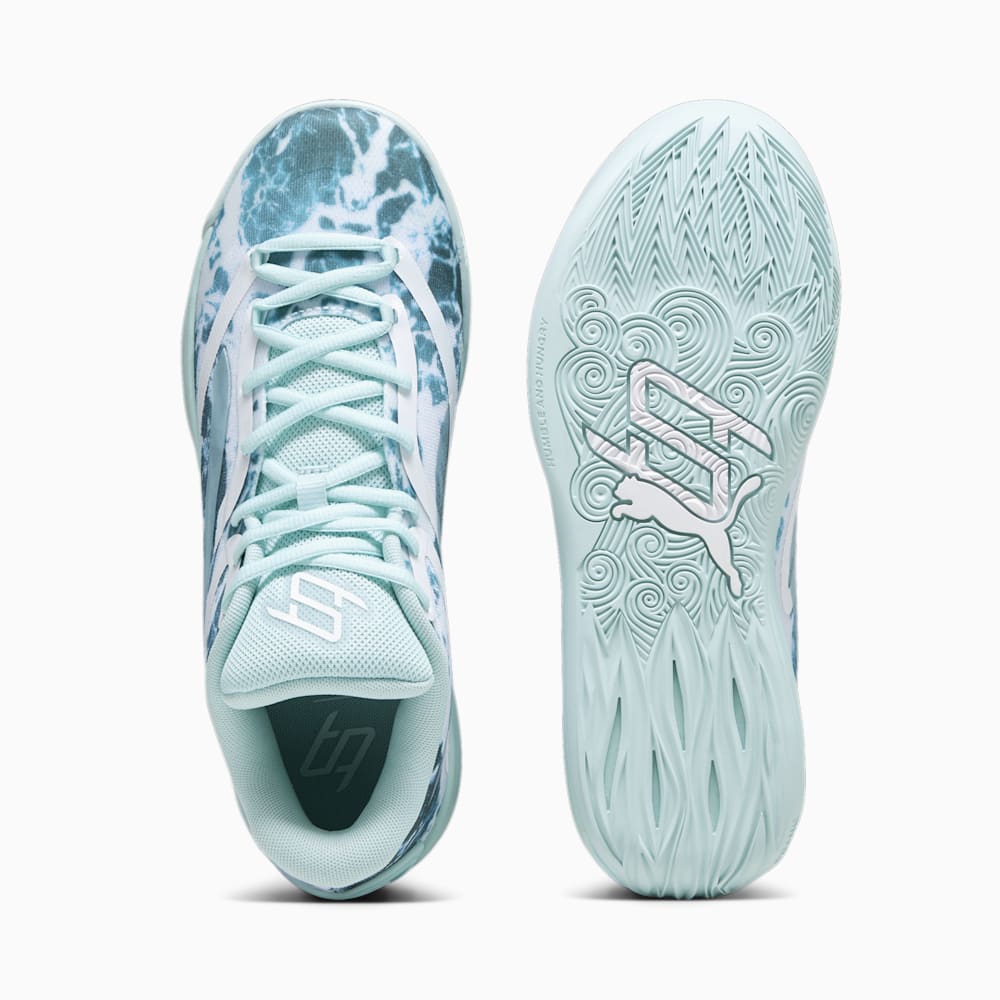 Puma STEWIE x WATER Stewie 2 Basketball Shoes - Light Aqua-White