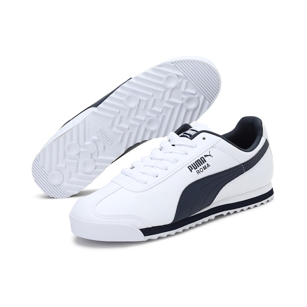 Puma Roma Basic Sneakers - white-new navy