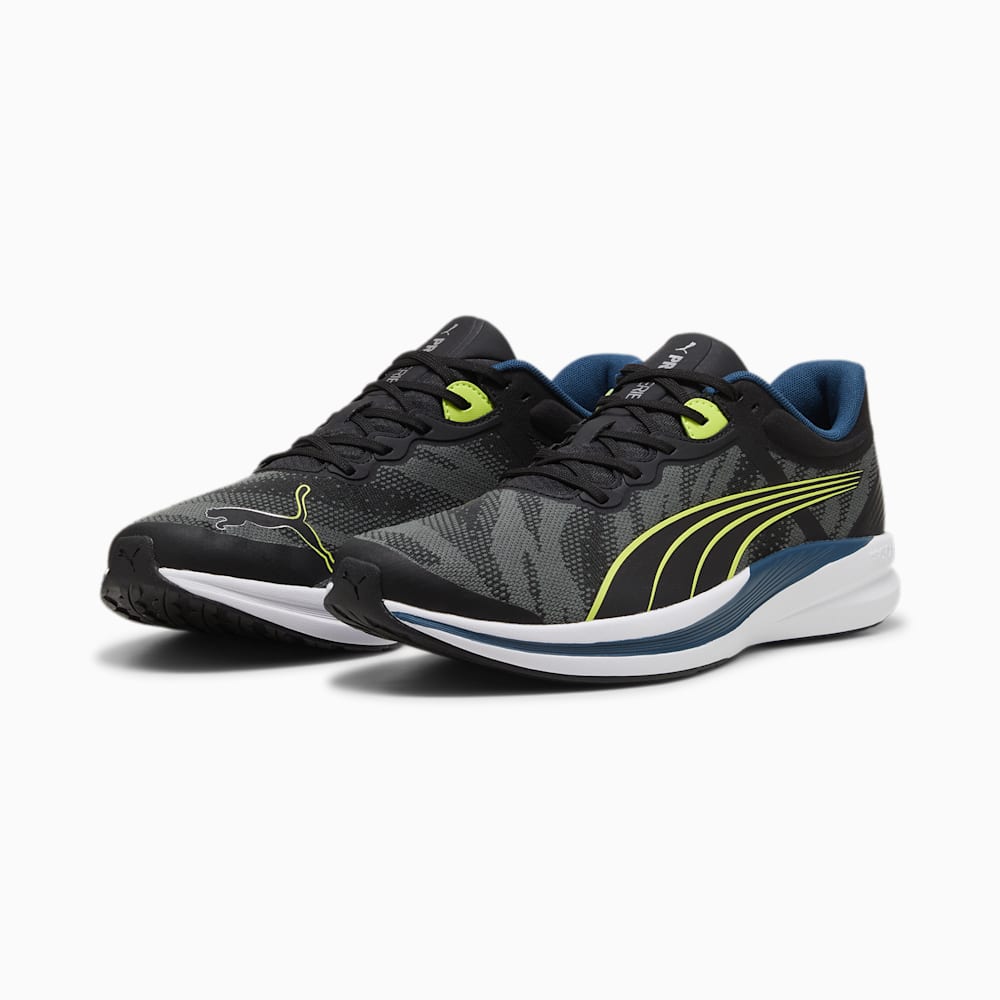 Puma Redeem ProFoam Engineered Running Shoes - Black-Silver-Lime Pow