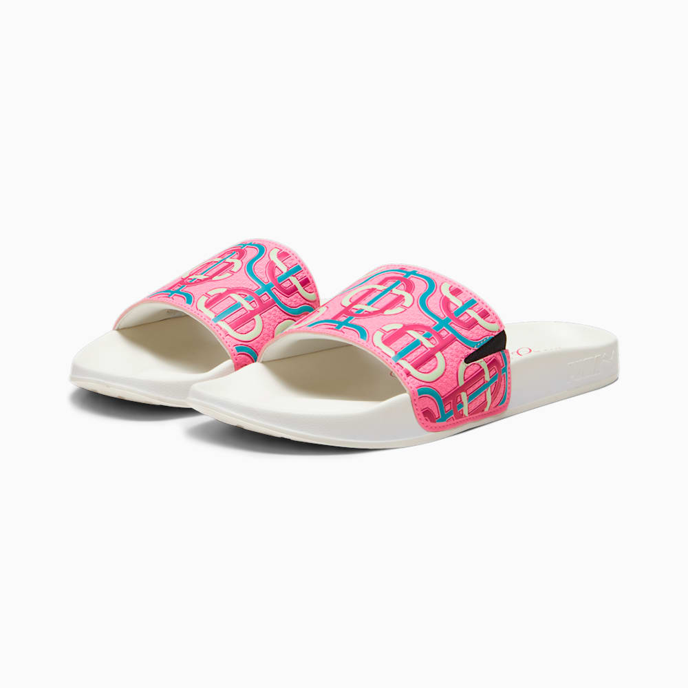 Puma x PALM TREE CREW Leadcat 2.0 Slides - Strawberry Burst-Pinktastic-Spectra Green-Warm White