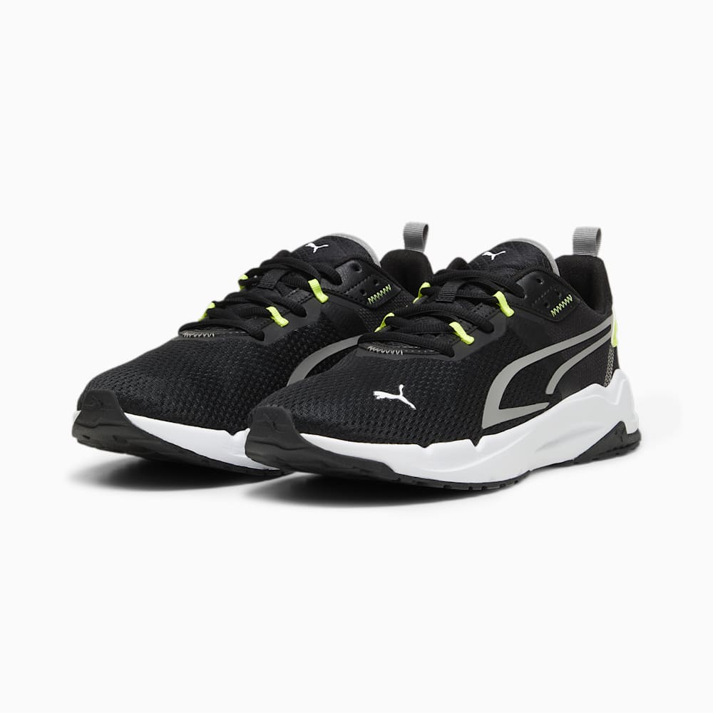 Puma Stride Sneakers - Black-Stormy Slate-Electric Lime