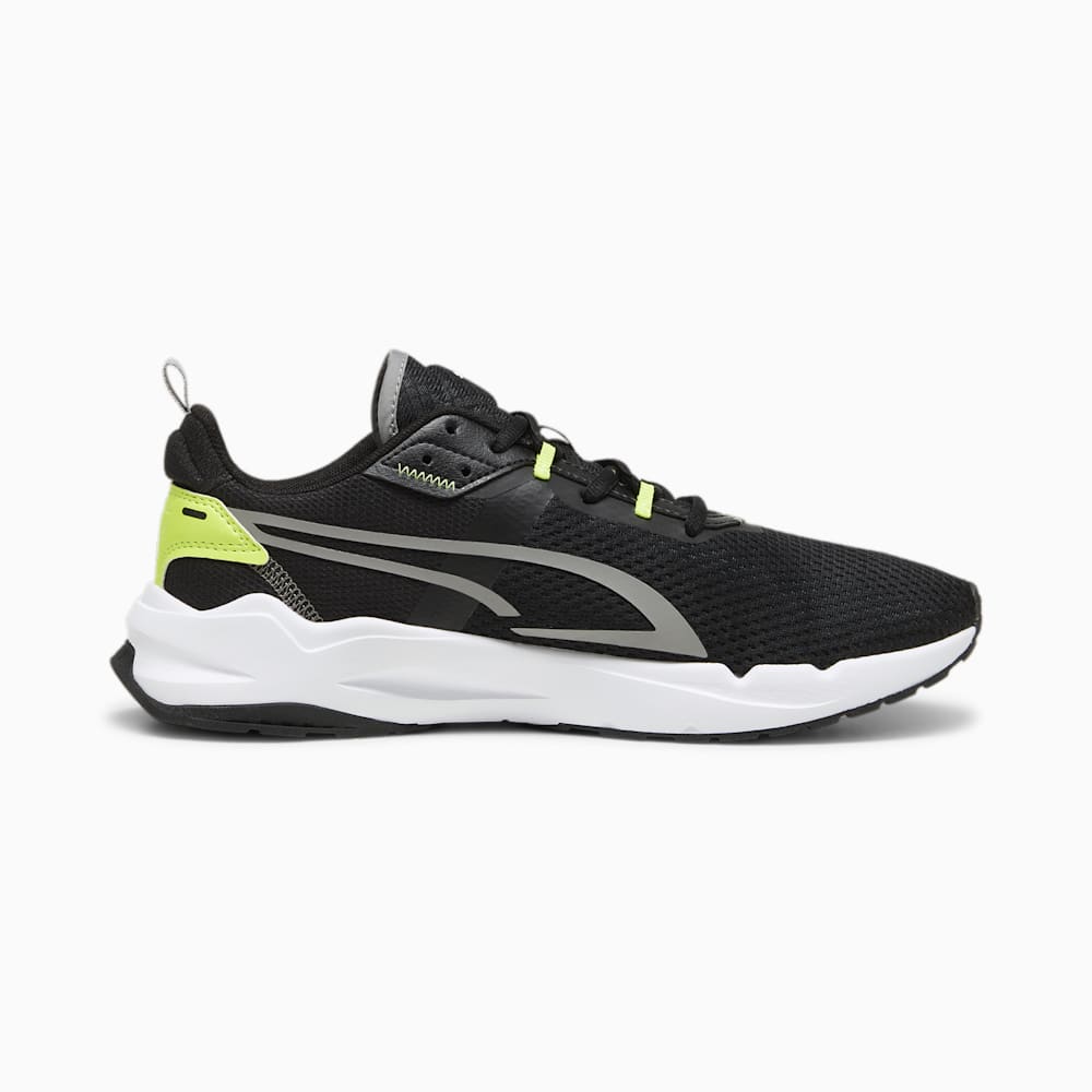 Puma Stride Sneakers - Black-Stormy Slate-Electric Lime