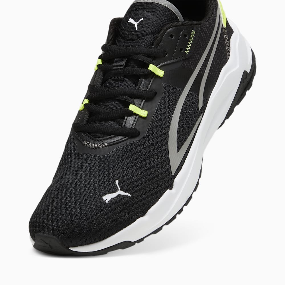 Puma Stride Sneakers - Black-Stormy Slate-Electric Lime