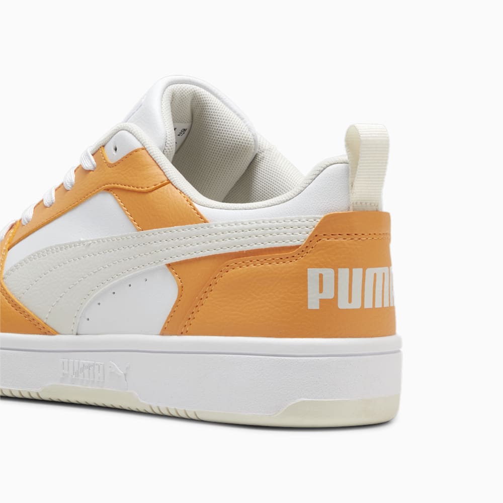 Puma Rebound V6 Low Sneakers - Clementine-White-Vapor Gray