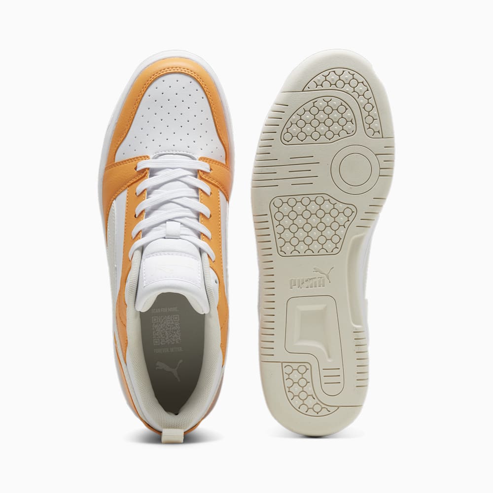 Puma Rebound V6 Low Sneakers - Clementine-White-Vapor Gray