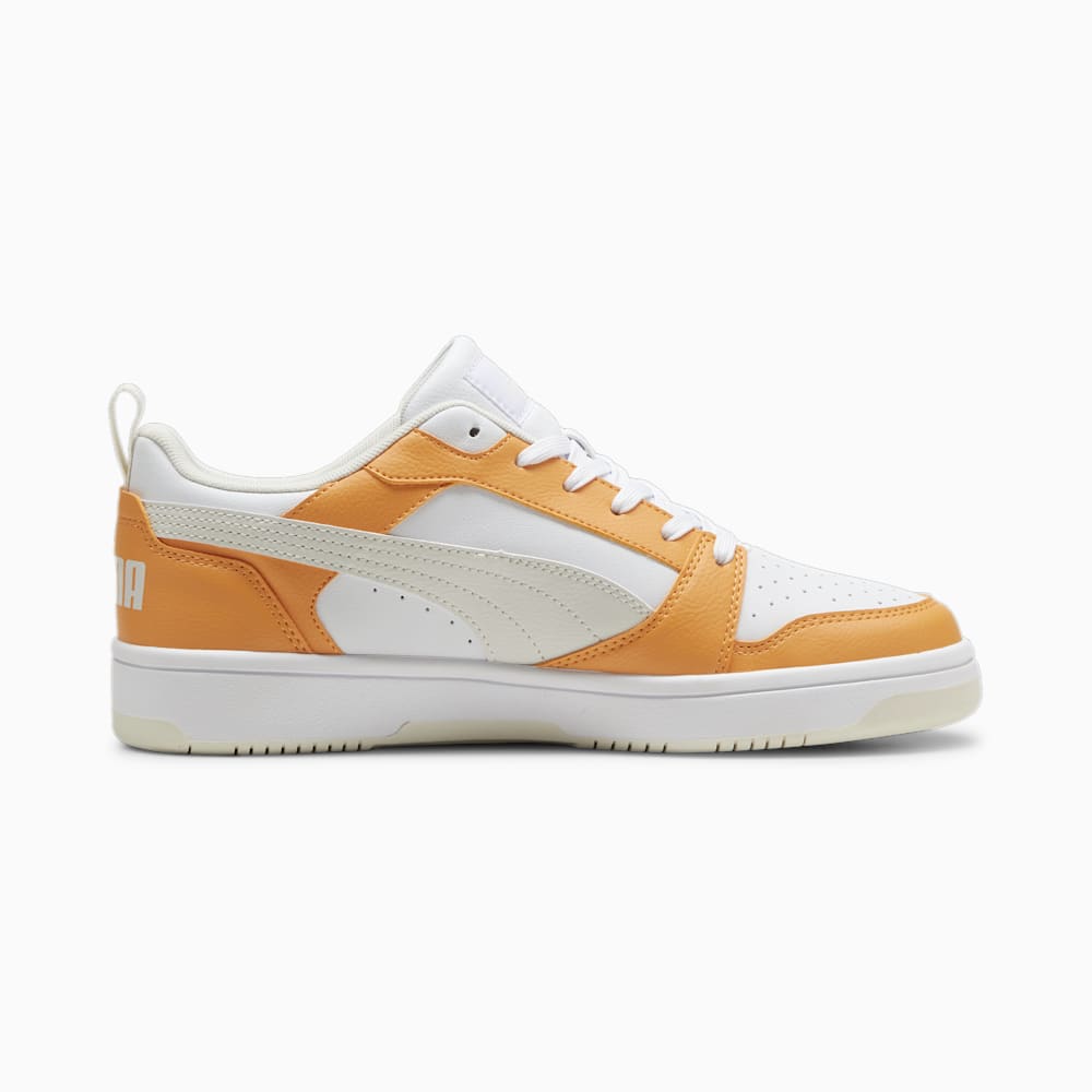 Puma Rebound V6 Low Sneakers - Clementine-White-Vapor Gray