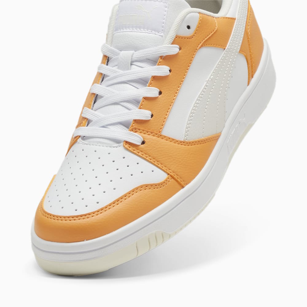 Puma Rebound V6 Low Sneakers - Clementine-White-Vapor Gray