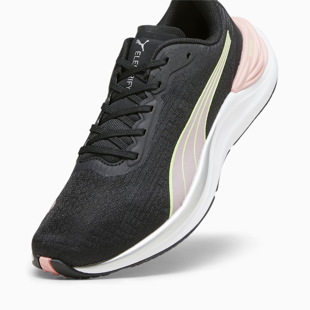 Puma Electrify NITRO™ 3 Running Shoes - Black-Peach Smoothie-Speed Green