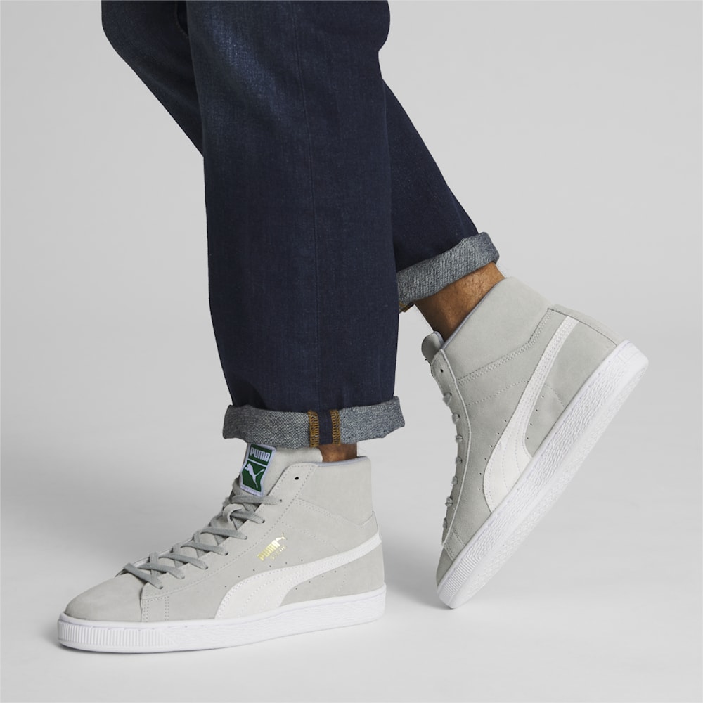 Puma Suede Mid XXI Sneakers - Quarry-White