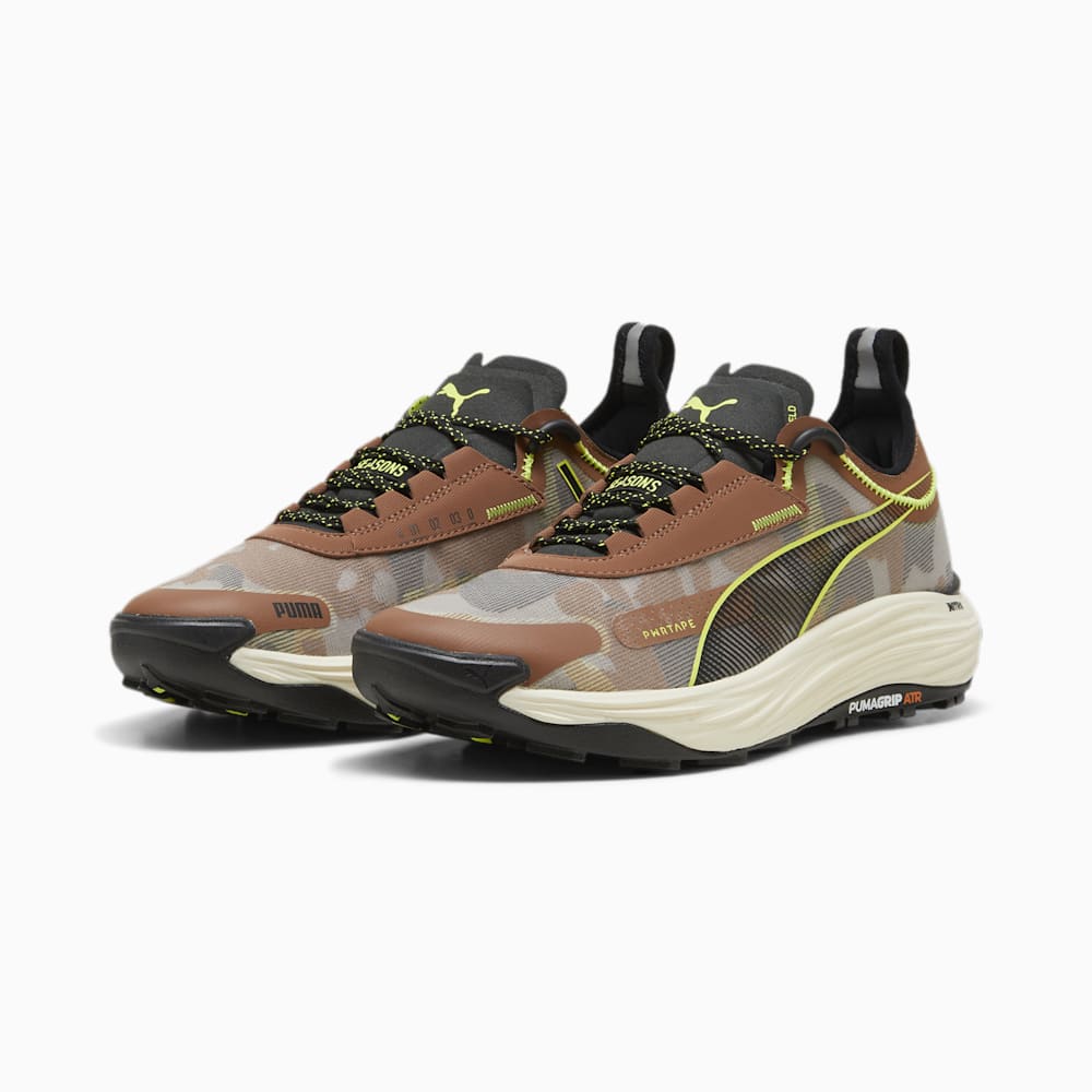 Puma SEASONS Voyage NITRO™ 3 Running Shoes - Brown Mushroom-Black