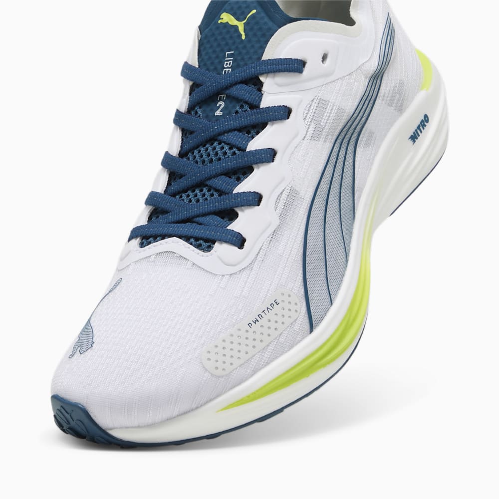 Puma Liberate NITRO™ 2 Running Shoes - White-Ocean Tropic-Lime Pow