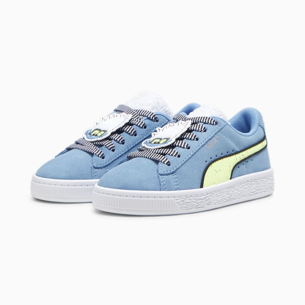 Puma PUMA x TROLLS Suede Little Kids Sneakers - Team Light Blue-Fizzy Light