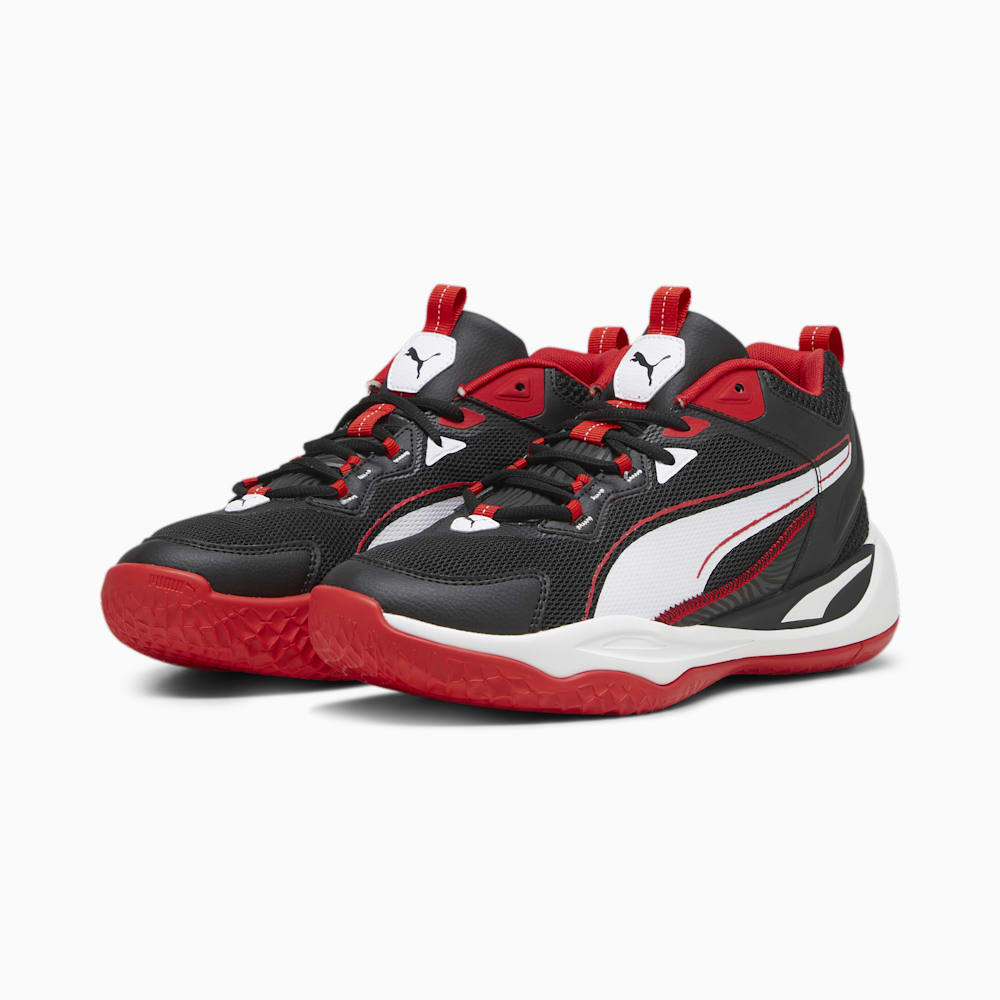 Puma Playmaker Sneakers - Black-White-For All Time Red