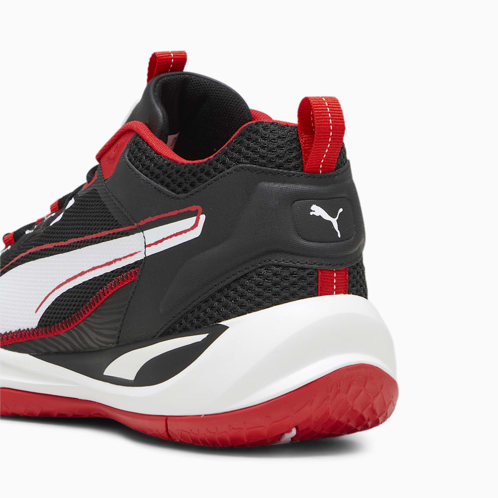 Puma Playmaker Sneakers - Black-White-For All Time Red