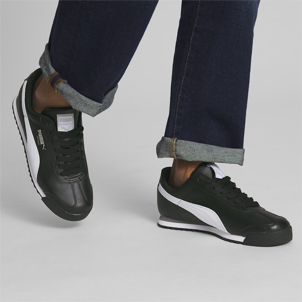 Puma Roma Basic Sneakers - black-white-silver