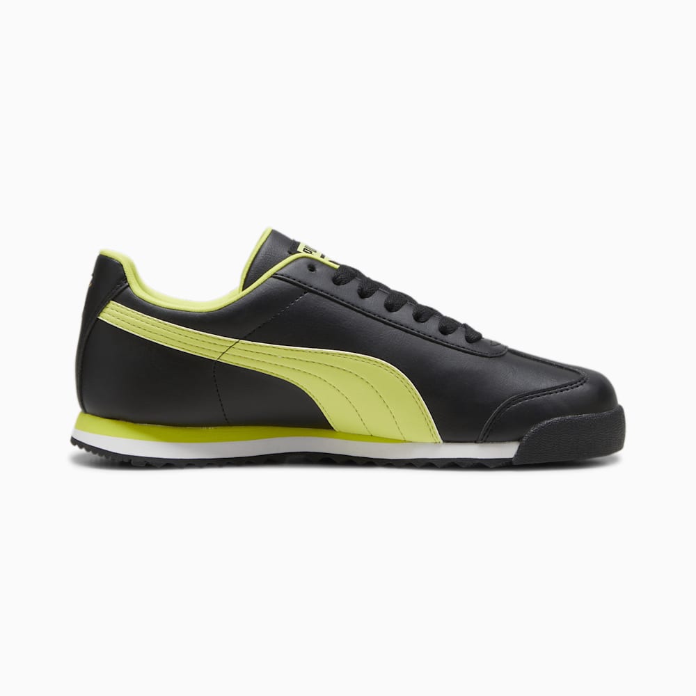 Puma Roma Basic+ Sneakers - Black-Lime Sheen