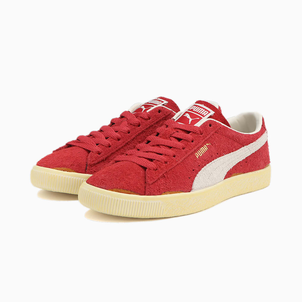 Puma Suede VTG Neverworn III Sneakers - Warm White-Club Red