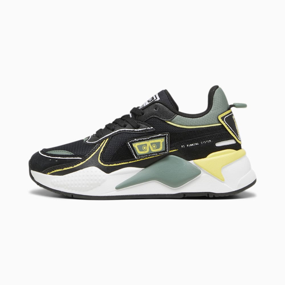 Puma PUMA x SPONGEBOB SQUAREPANTS RS-X Big Kids Sneakers - Black-Lemon Meringue