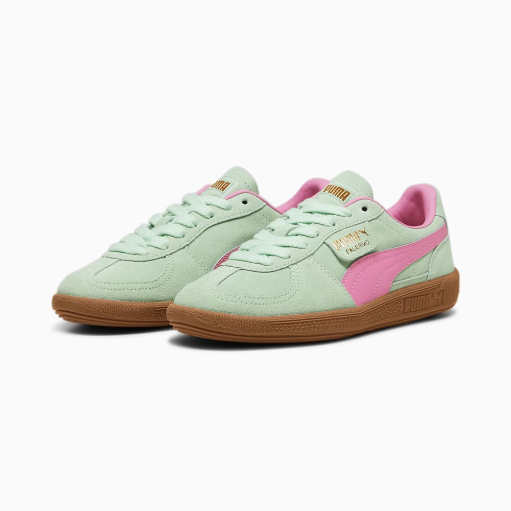 Puma Palermo Big Kids Sneakers - Fresh Mint-Fast Pink