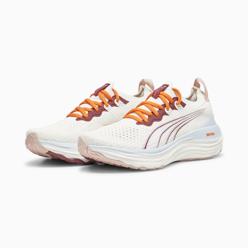 Puma x lemlem ForeverRun NITRO™ Running Shoes - Warm White-Icy Blue-Team Regal Red