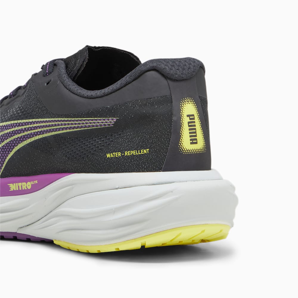 Puma Deviate NITRO™ 2 Running Shoes - Black-Purple Pop-Yellow Burst