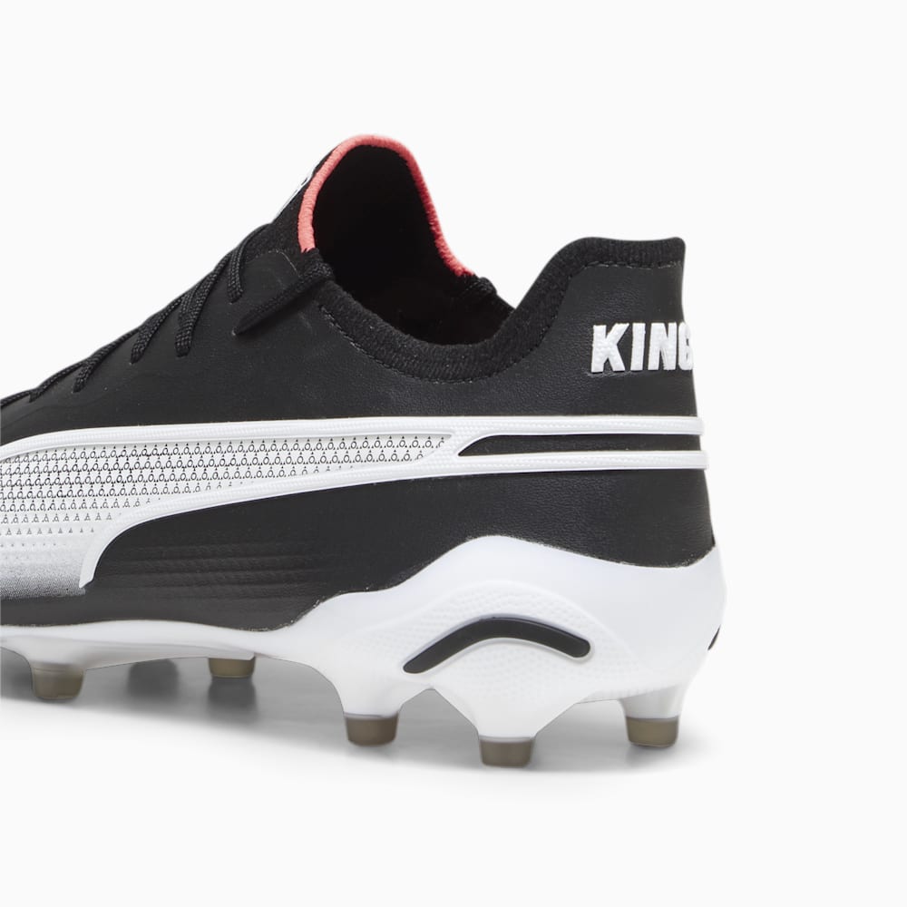 Puma KING ULTIMATE FG/AG Soccer Cleats - Black-White-Fire Orchid