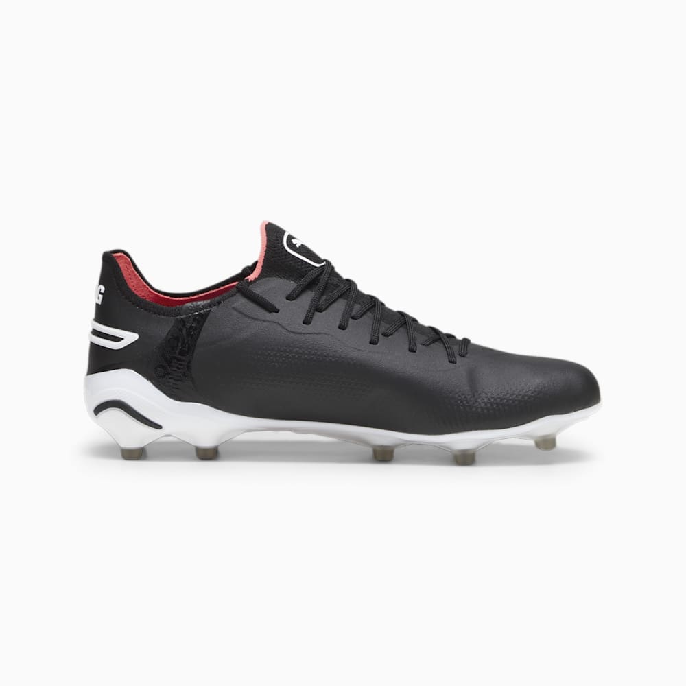 Puma KING ULTIMATE FG/AG Soccer Cleats - Black-White-Fire Orchid