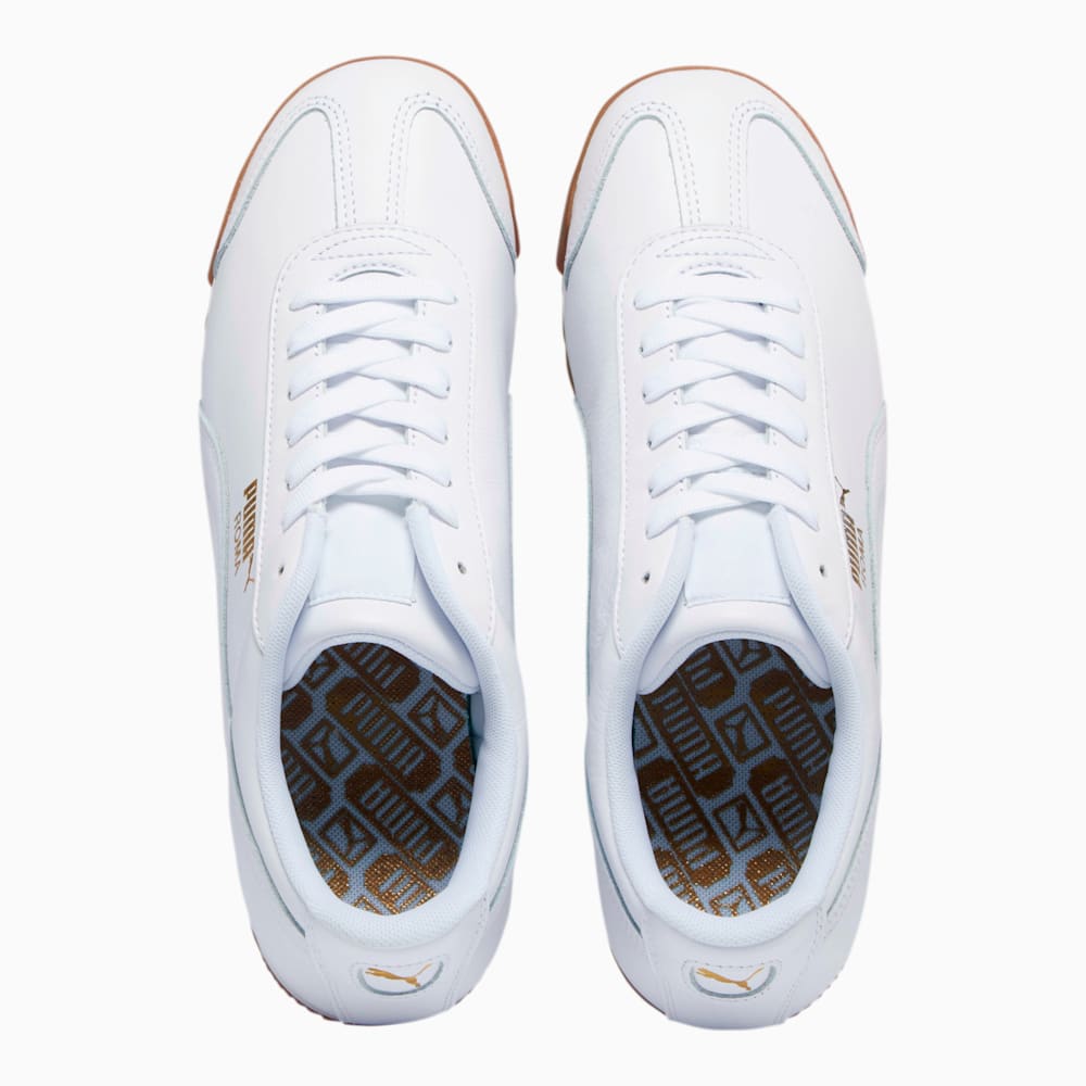 Puma Roma Classic Gum Sneakers - White-Team Gold