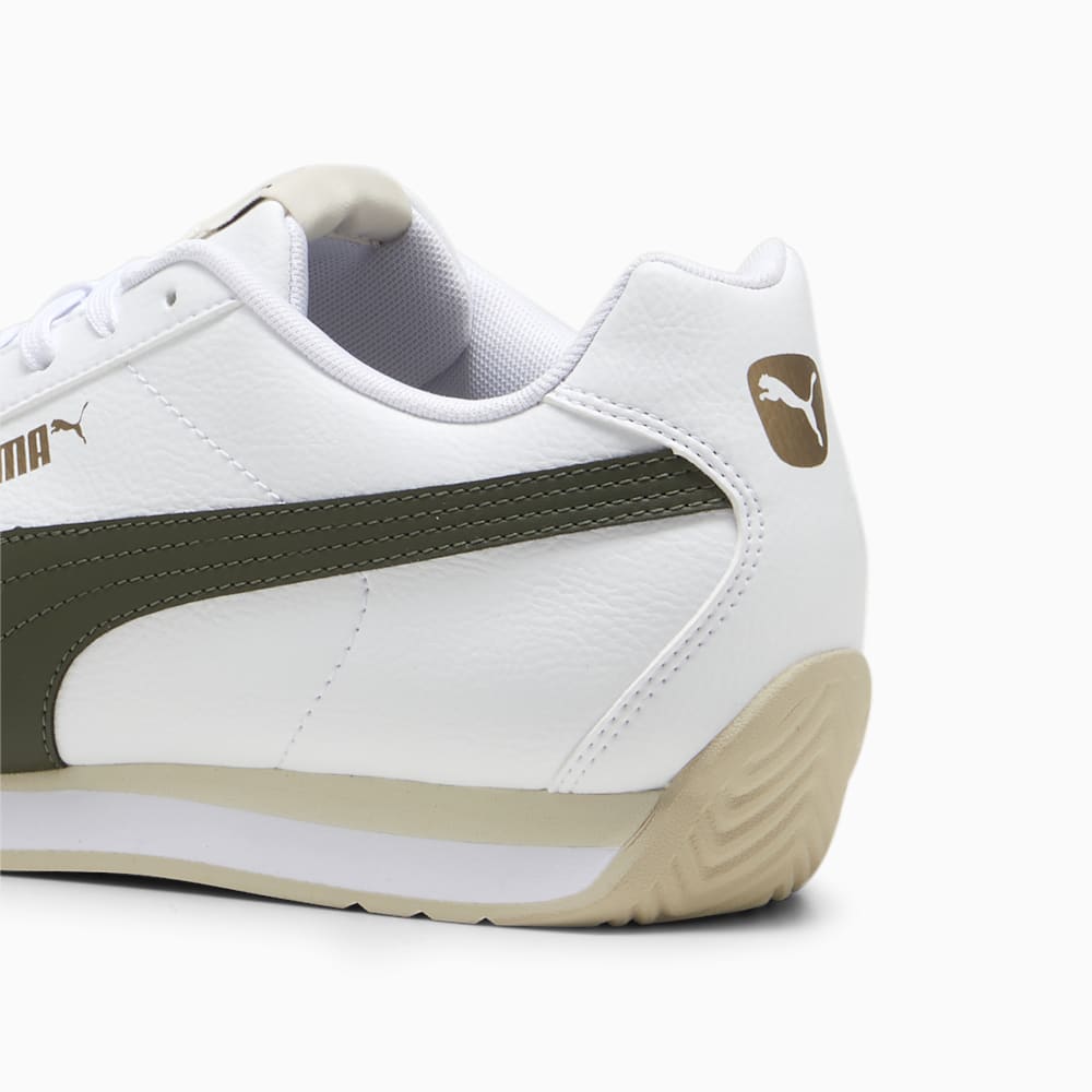 Puma Turin III Trainers - White-Dark Olive-Putty-Gold