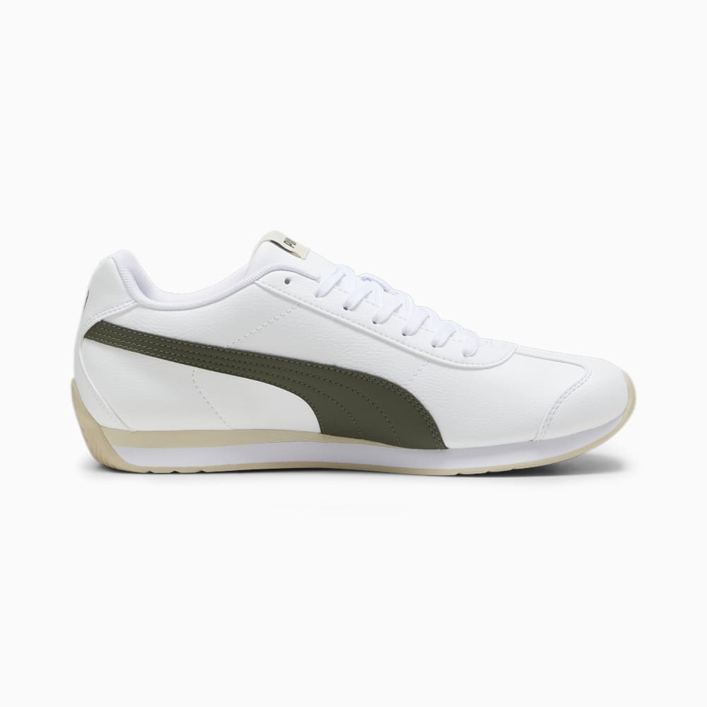 Puma Turin III Trainers - White-Dark Olive-Putty-Gold