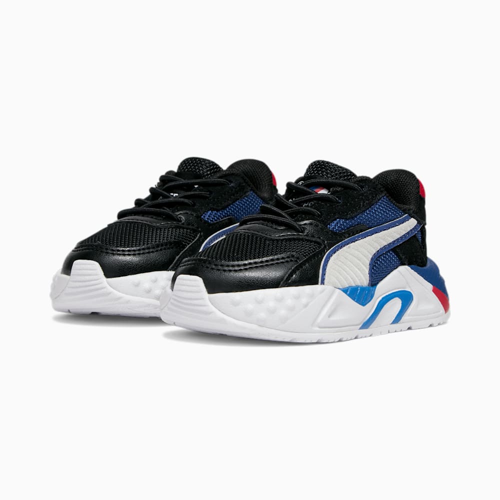 Puma BMW M Motorsport RS-Trck Toddlers' Sneakers - Black-White-Cool Cobalt