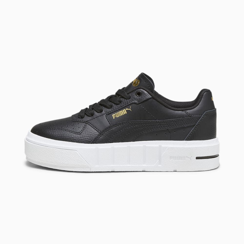 Puma PUMA Cali Court Big Kids Leather Sneakers - Black-White