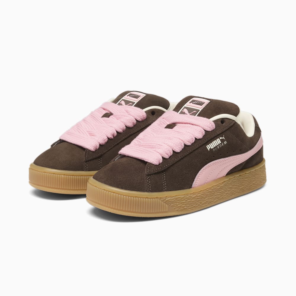 Puma Suede XL Sneakers - Chestnut Brown-Peach Smoothie-Frosted Ivory